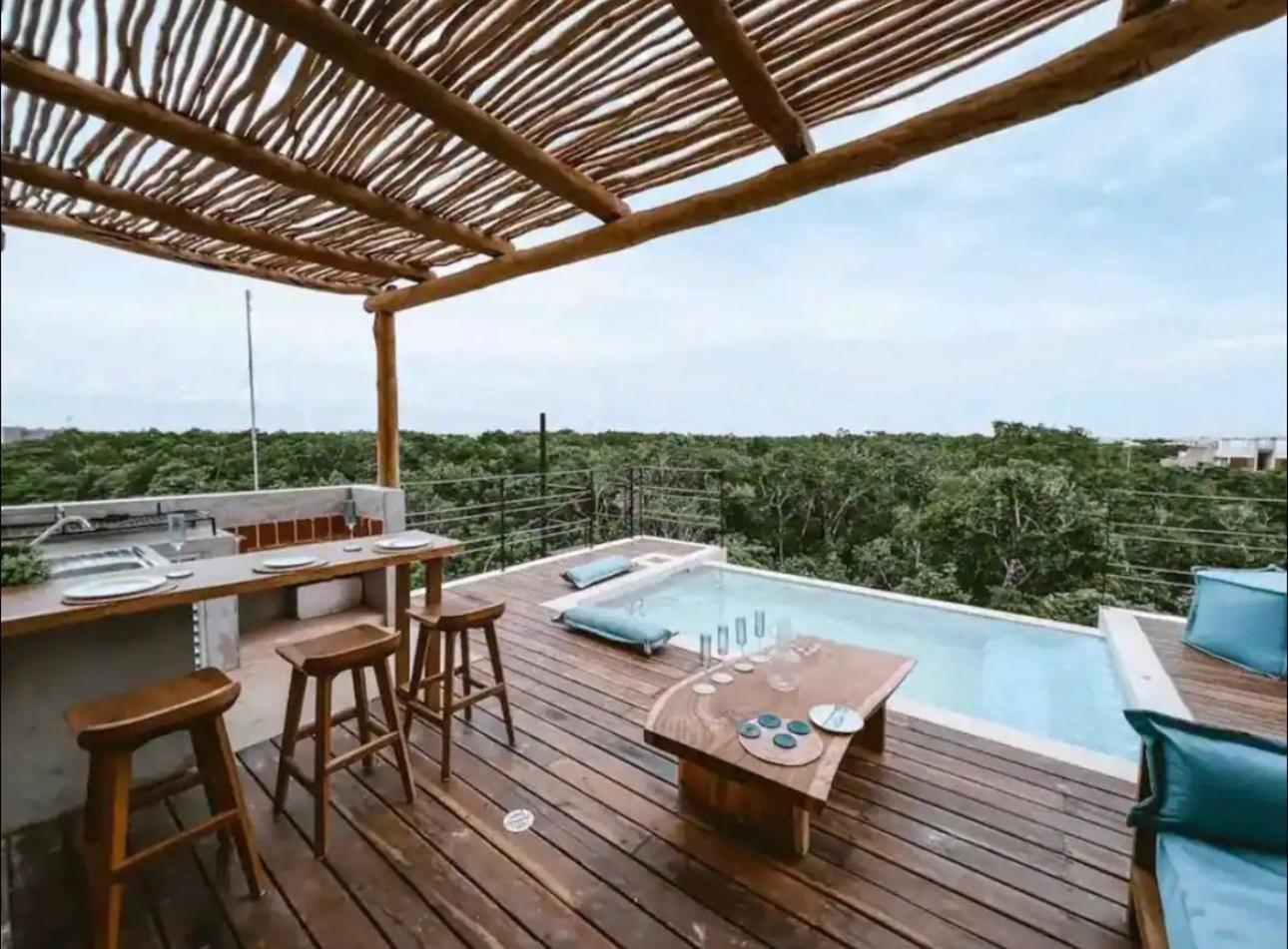 Rosa Azul Tulum Aparthotel Exterior foto